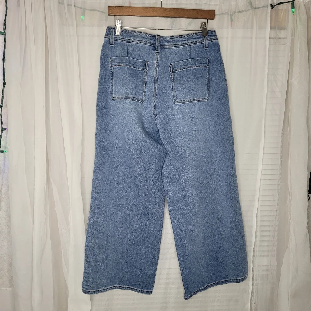 1822 Denim Jeans Size 8 Wide Leg Crop Soft NWOT Retro Soft 26